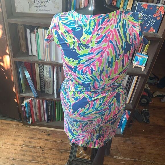 Lilly Pulitzer XXS Palmira shift dress in Palm Reader print - Picture 3 of 4